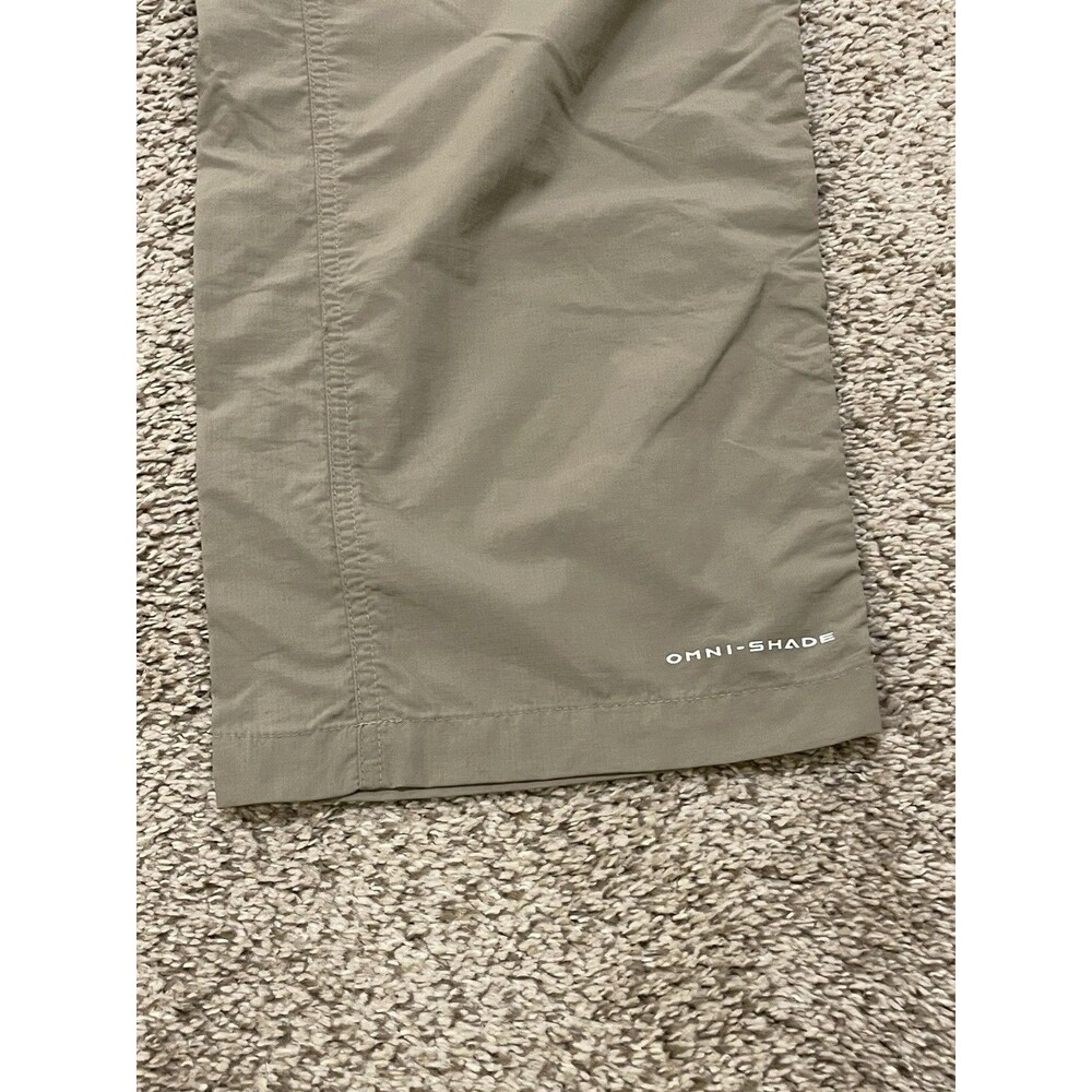 Columbia Omni-Shade Convertible Pants Men's Size 40x30 Tan Nylon Fishing Camp - Picture 4 of 7